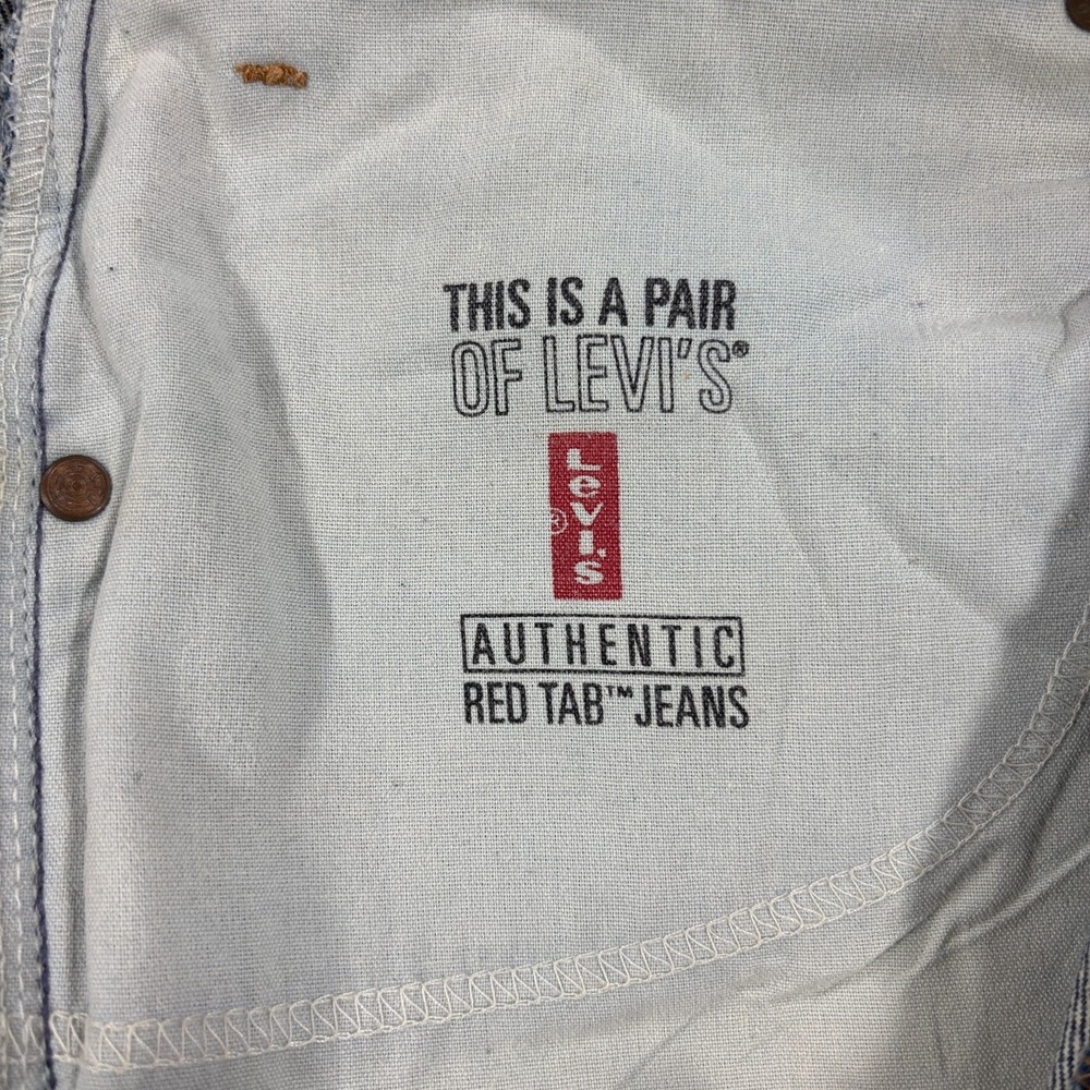 Levi Strauss 550 Relaxed Fit Jeans Men 38x34 Blue Y2K Vintage Black Batwing Tag - Picture 11 of 16